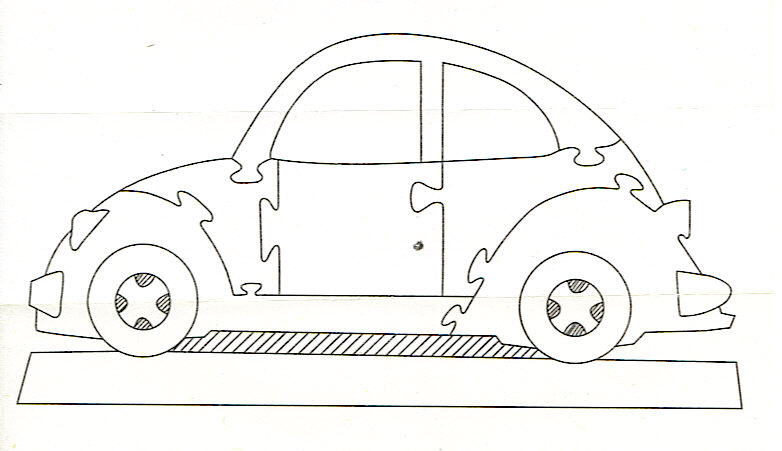 vw beetle jigsaw puzzle solution