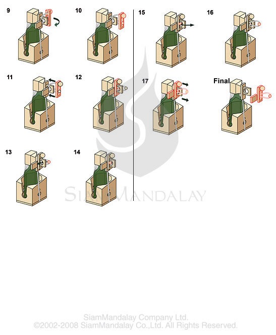 Wine Bottle Puzzle instruction sheet 2